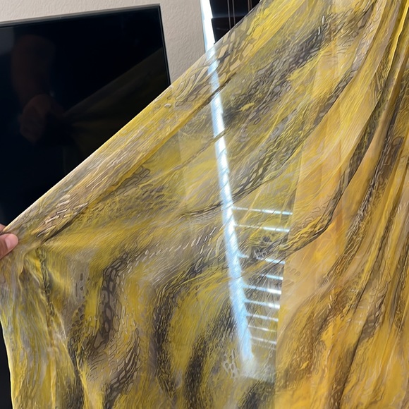 Chetta B Yellow Black Evening Gown Dress size 12 - Picture 4 of 5